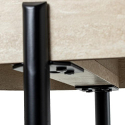 Mesa entrada  natural y negro