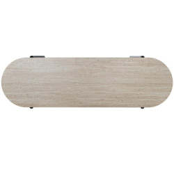 Mesa entrada  natural y negro