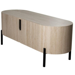 Mesa tv natural y negro