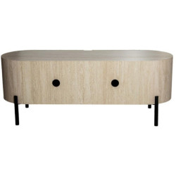 Mesa tv natural y negro