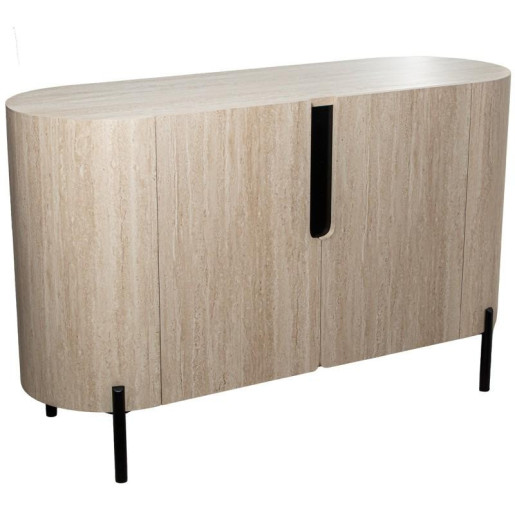 Aparador natural y negro