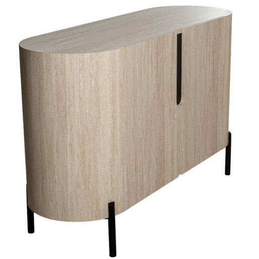 Aparador natural y negro