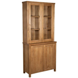 Armario vitrina natural