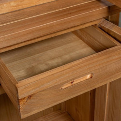 Armario vitrina natural