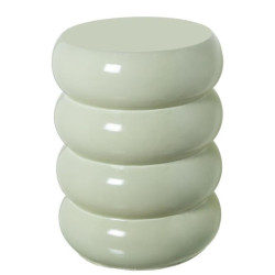 Mesa auxiliar blanco brillo