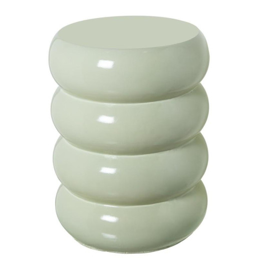 Mesa auxiliar blanco brillo