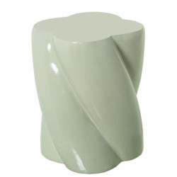 Mesa auxiliar blanco brillo