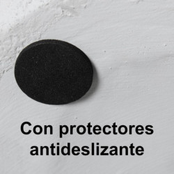 Mesa auxiliar blanco brillo