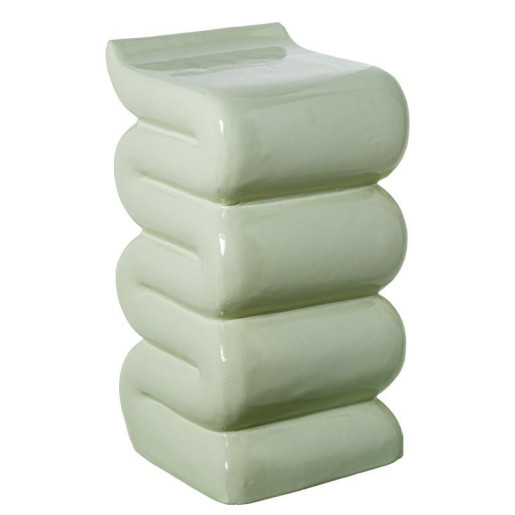 Mesa auxiliar blanco brillo