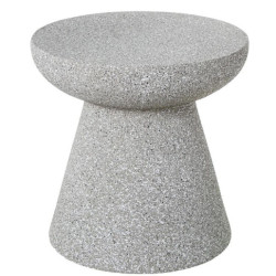 Mesa auxiliar gris acabado cemento