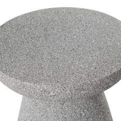 Mesa auxiliar gris acabado cemento