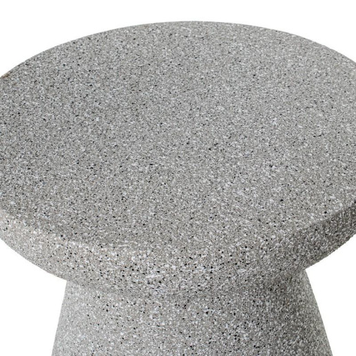 Mesa auxiliar gris acabado cemento