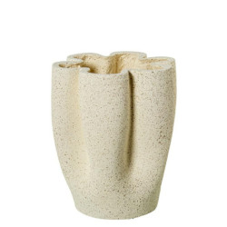 Jarron brillo acabado cemento