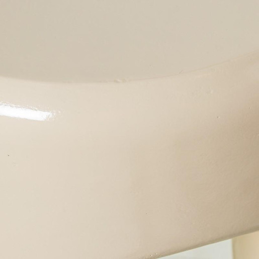 Mesa auxiliar crema brillo