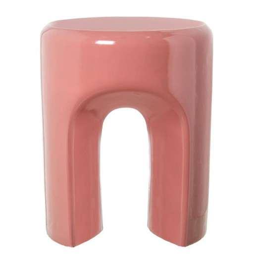 Mesa auxiliar burdeos brillo