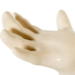 Macetero crema brillo