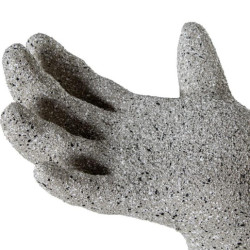 Macetero gris acabado cemento