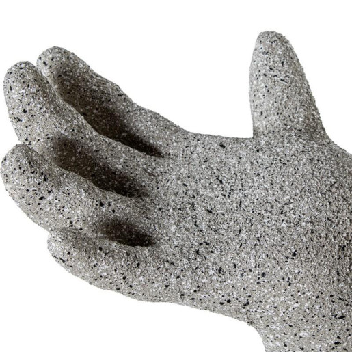 Macetero gris acabado cemento