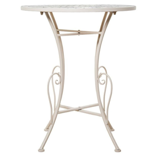 Set mesa y 2 sillas crema y piedra