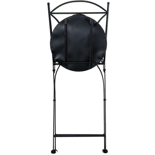 Set mesa y 2 sillas  negro, azul y amarillo