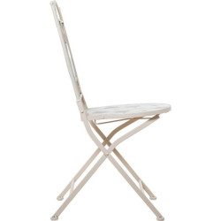 Set mesa y 2 sillas blanco, marron y negro