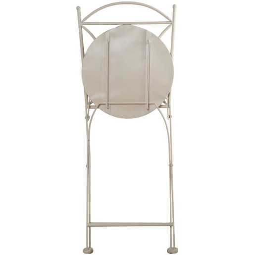 Set mesa y 2 sillas blanco, marron y negro