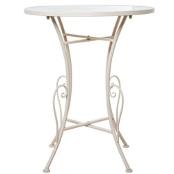 Set mesa y 2 sillas blanco, marron y negro