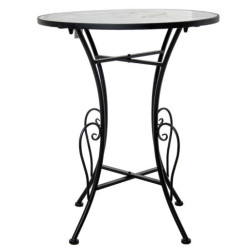 Set mesa y 2 sillas negro, gris y blanco