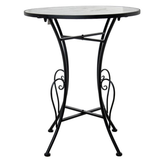 Set mesa y 2 sillas negro, gris y blanco