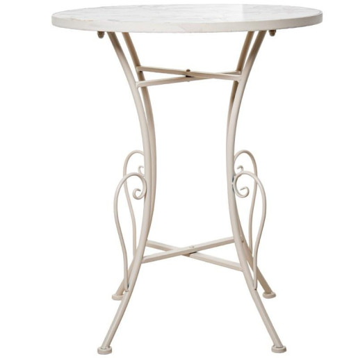 Set mesa y 2 sillas blanco, crema y verde