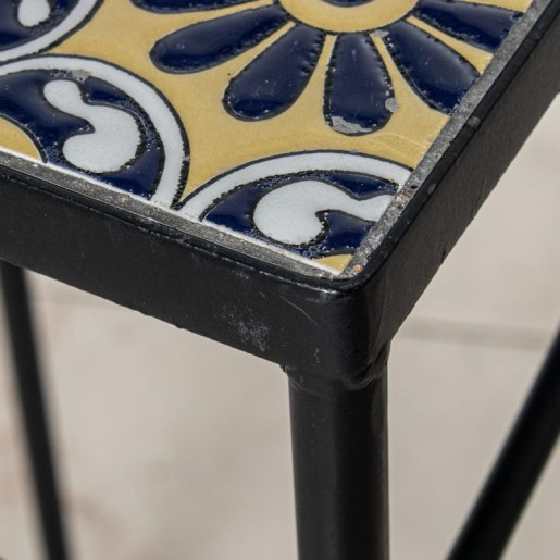 Set 3 pedestales negro, azul y amarillo