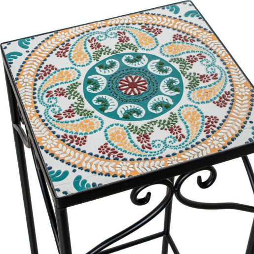 Set 3 pedestales negro, amarillo y rojo