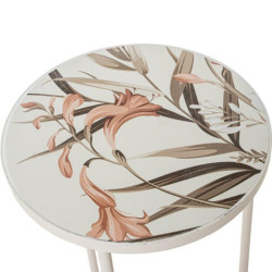 Set 3 pedestales blanco, crema y verde