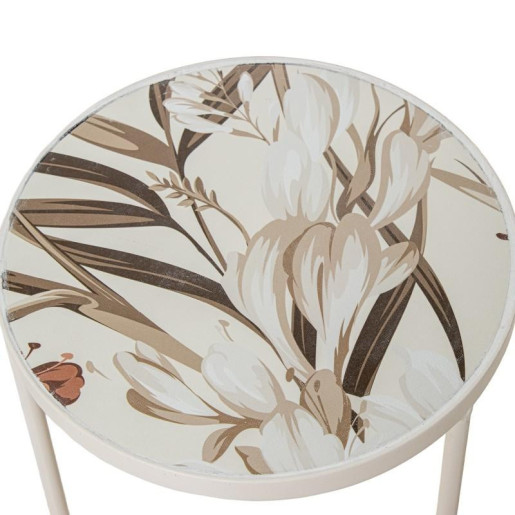 Set 3 pedestales blanco, crema y verde