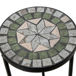 Set 3 pedestales , verde y piedranegro