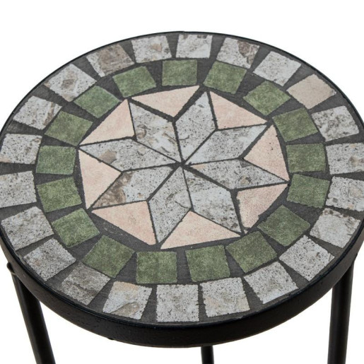 Set 3 pedestales , verde y piedranegro