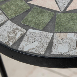 Set 3 pedestales , verde y piedranegro