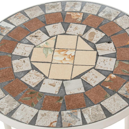 Set 3 pedestales crema, marron y piedra