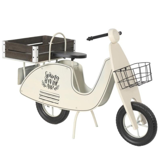 Jardinera blanco y marron