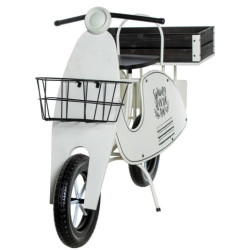 Jardinera blanco y marron