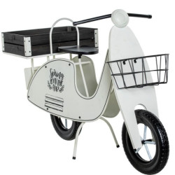 Jardinera blanco y marron