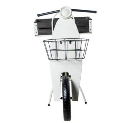 Jardinera blanco y marron