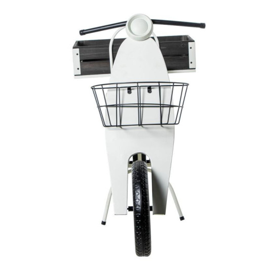 Jardinera blanco y marron