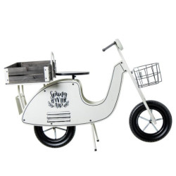 Jardinera blanco y marron