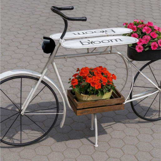 Jardinera blanco, negro y natural