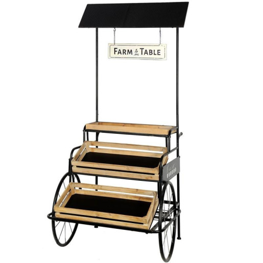 Jardinera negro y natural