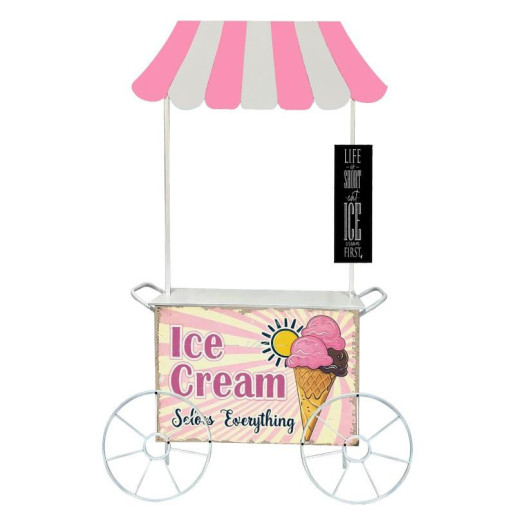 Jardinera blanco y rosa