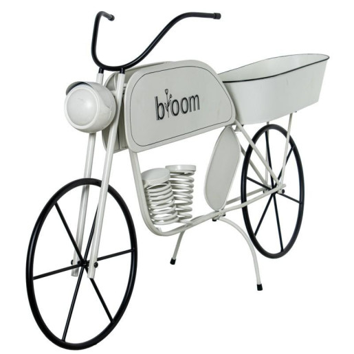 Jardinera blanco y negro