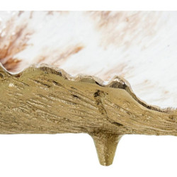 Centro mesa dorado y blanco