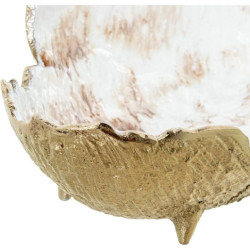 Centro mesa dorado y blanco